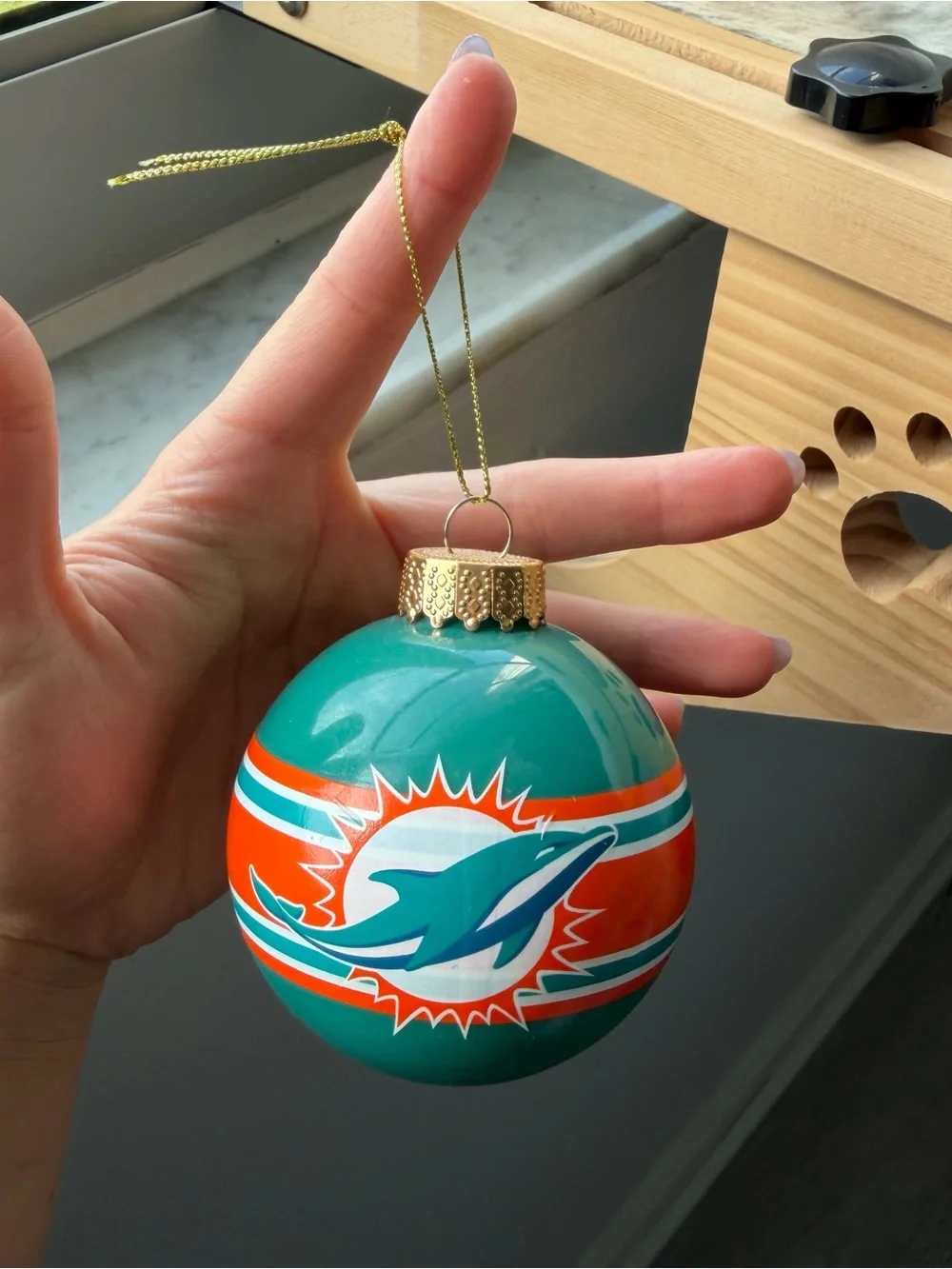 NFL Miami Dolphins Christmas ornament